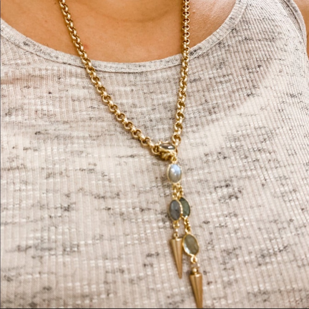 LJ Sonder Labradorite Wrap Necklace